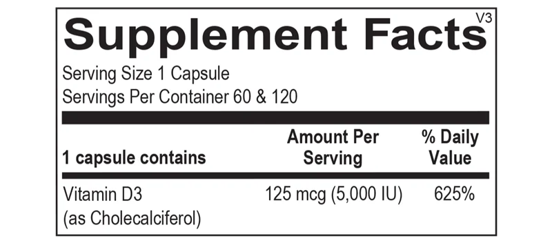 myVitamin D3 5000IU
